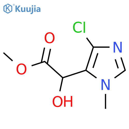 methyl 2-(4-chloro-1-methyl-1H-imidazol-5-yl)-2-hydroxyacetate structure