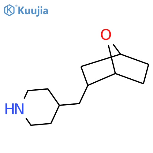 4-({7-oxabicyclo2.2.1heptan-2-yl}methyl)piperidine structure