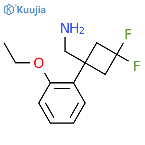 1-(2-ethoxyphenyl)-3,3-difluorocyclobutylmethanamine structure