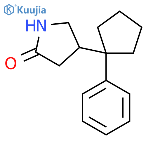 4-(1-phenylcyclopentyl)pyrrolidin-2-one structure