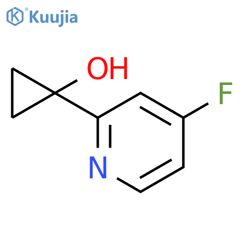 1-(4-fluoropyridin-2-yl)cyclopropan-1-ol structure