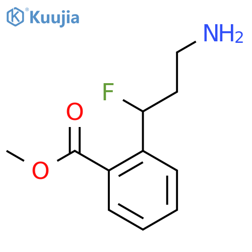 methyl 2-(3-amino-1-fluoropropyl)benzoate structure