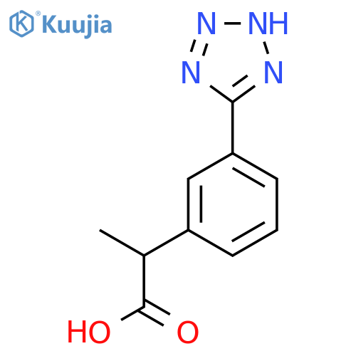 2-3-(1H-1,2,3,4-tetrazol-5-yl)phenylpropanoic acid structure
