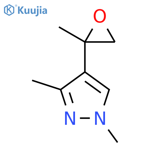 1,3-dimethyl-4-(2-methyloxiran-2-yl)-1H-pyrazole structure