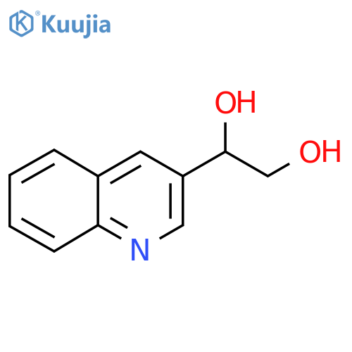 1-(quinolin-3-yl)ethane-1,2-diol structure