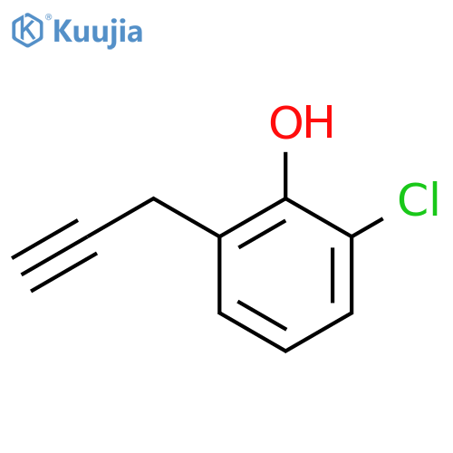 2-chloro-6-(prop-2-yn-1-yl)phenol structure