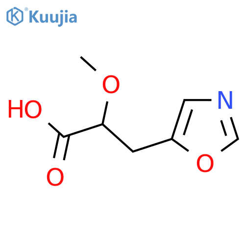2-methoxy-3-(1,3-oxazol-5-yl)propanoic acid structure