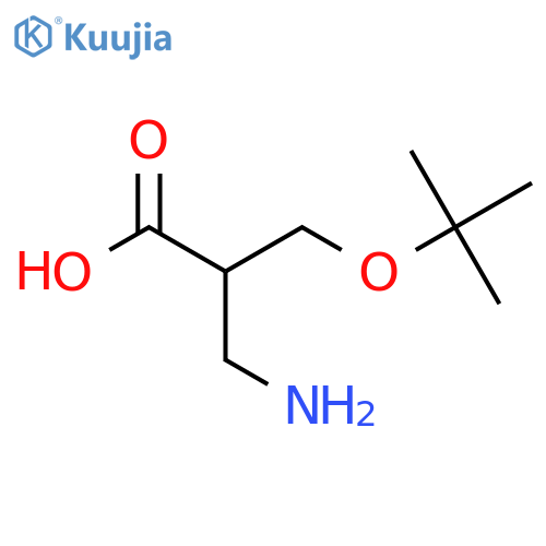 3-amino-2-(tert-butoxy)methylpropanoic acid structure