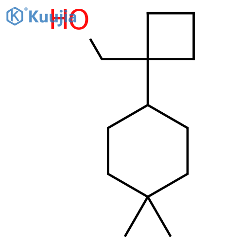 1-(4,4-dimethylcyclohexyl)cyclobutylmethanol structure