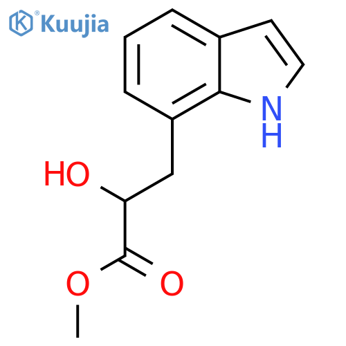 methyl 2-hydroxy-3-(1H-indol-7-yl)propanoate structure