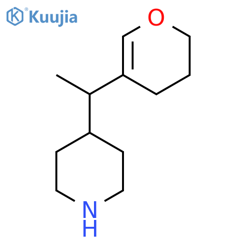 4-1-(3,4-dihydro-2H-pyran-5-yl)ethylpiperidine structure
