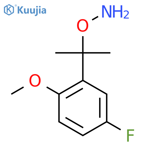 O-2-(5-fluoro-2-methoxyphenyl)propan-2-ylhydroxylamine structure