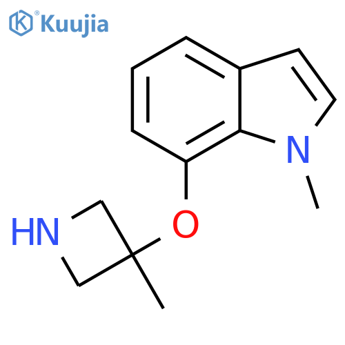 1-methyl-7-(3-methylazetidin-3-yl)oxy-1H-indole structure