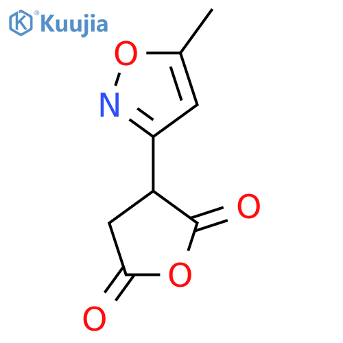 3-(5-methyl-1,2-oxazol-3-yl)oxolane-2,5-dione structure