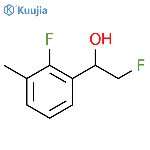 2-fluoro-1-(2-fluoro-3-methylphenyl)ethan-1-ol structure