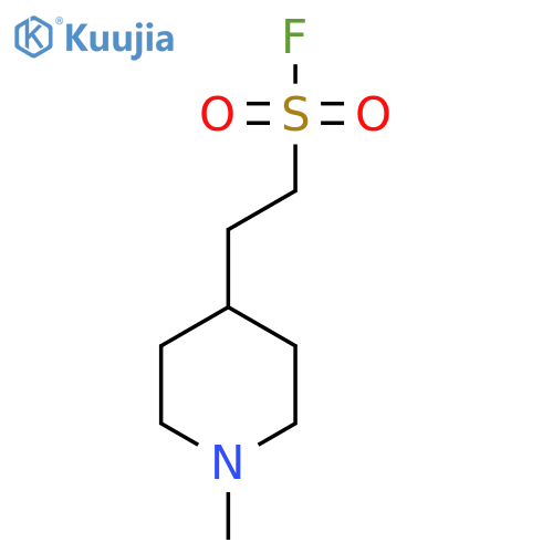 2-(1-Methylpiperidin-4-yl)ethane-1-sulfonyl fluoride structure