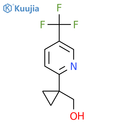 {1-5-(trifluoromethyl)pyridin-2-ylcyclopropyl}methanol structure