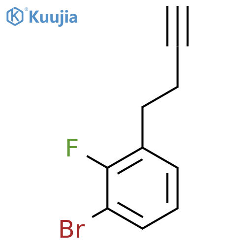 1-bromo-3-(but-3-yn-1-yl)-2-fluorobenzene structure