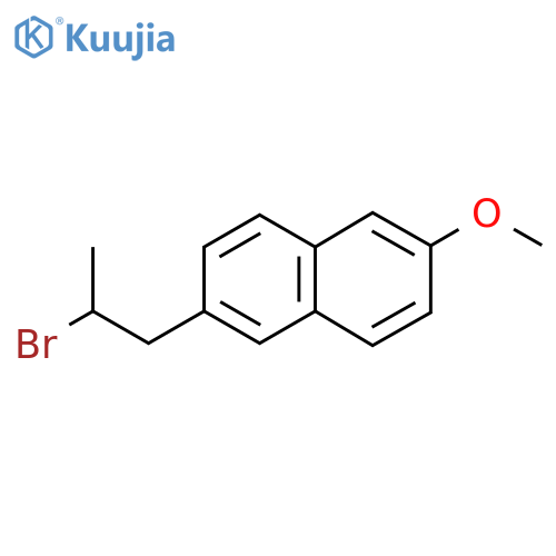 2-(2-Bromopropyl)-6-methoxynaphthalene structure