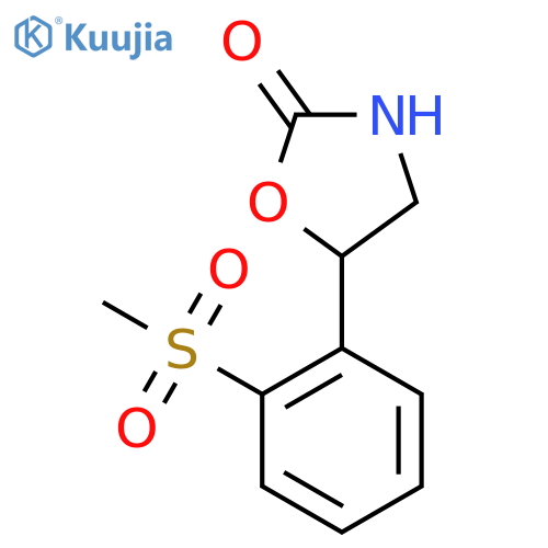 5-(2-methanesulfonylphenyl)-1,3-oxazolidin-2-one structure