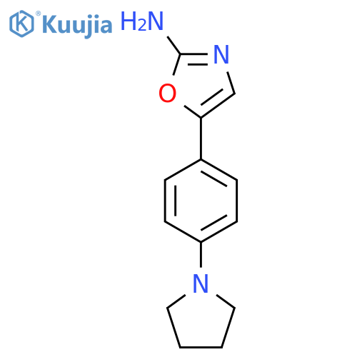 5-4-(pyrrolidin-1-yl)phenyl-1,3-oxazol-2-amine structure