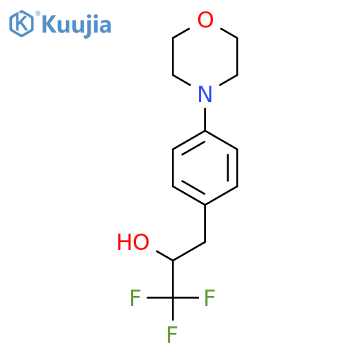 1,1,1-trifluoro-3-4-(morpholin-4-yl)phenylpropan-2-ol structure