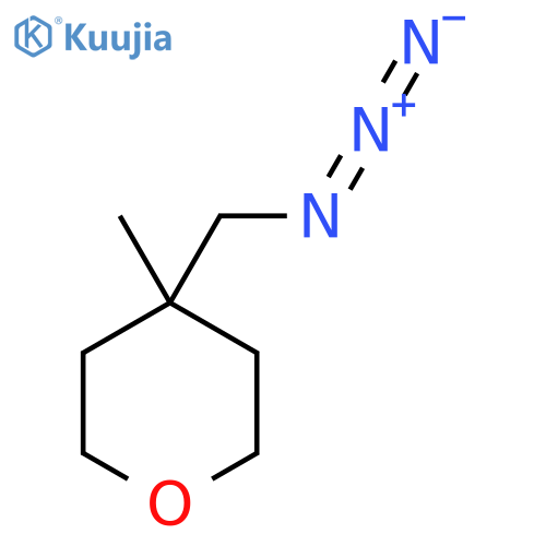 4-(azidomethyl)-4-methyloxane structure