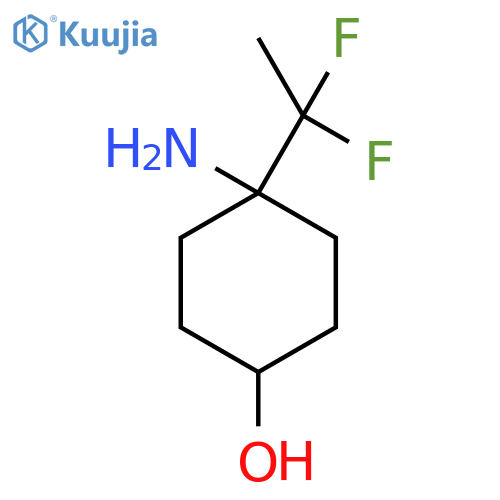 4-amino-4-(1,1-difluoroethyl)cyclohexan-1-ol structure