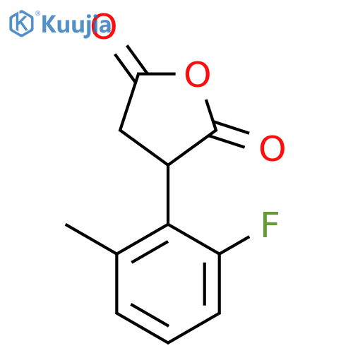 3-(2-fluoro-6-methylphenyl)oxolane-2,5-dione structure