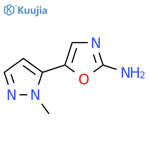 5-(1-methyl-1H-pyrazol-5-yl)-1,3-oxazol-2-amine structure