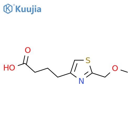 4-[2-(Methoxymethyl)-1,3-thiazol-4-yl]butanoic acid structure