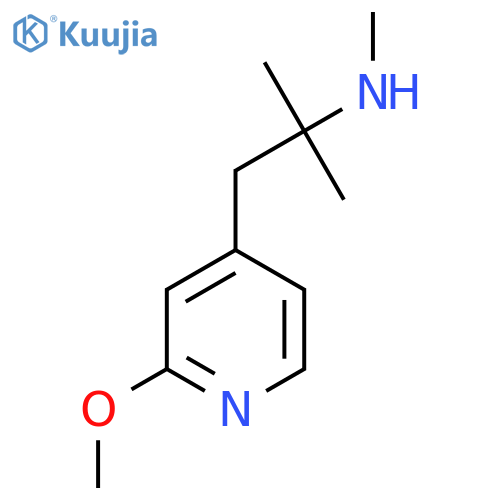 1-(2-methoxypyridin-4-yl)-2-methylpropan-2-yl(methyl)amine structure