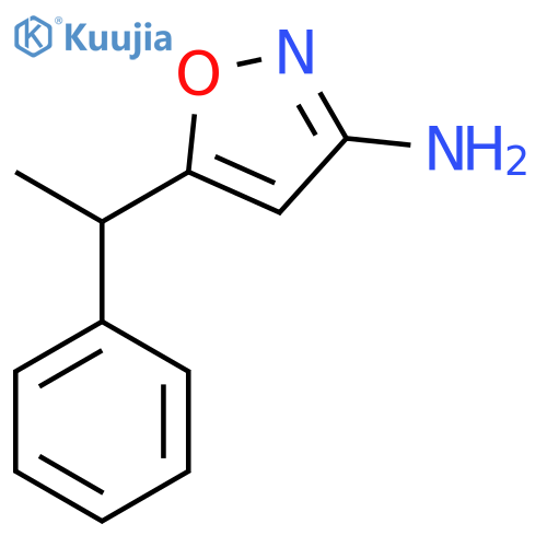 5-(1-phenylethyl)-1,2-oxazol-3-amine structure