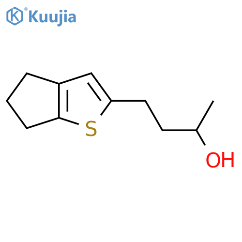 4-{4H,5H,6H-cyclopentabthiophen-2-yl}butan-2-ol structure