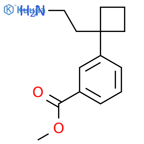 methyl 3-1-(2-aminoethyl)cyclobutylbenzoate structure
