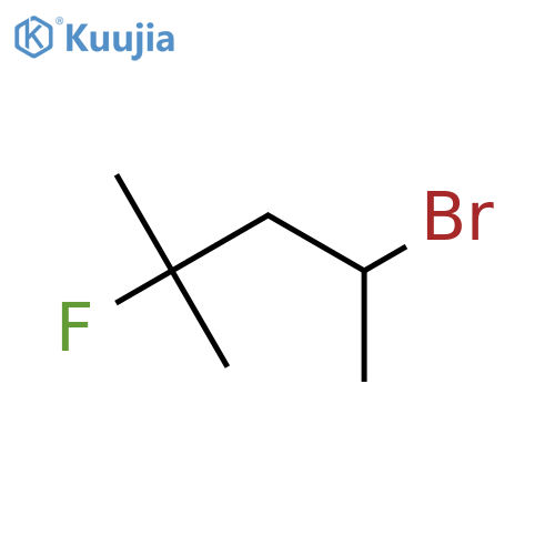 4-bromo-2-fluoro-2-methylpentane structure
