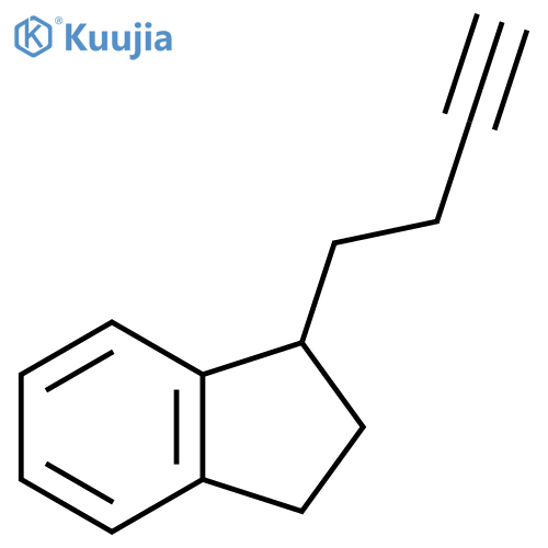 1-(but-3-yn-1-yl)-2,3-dihydro-1H-indene structure