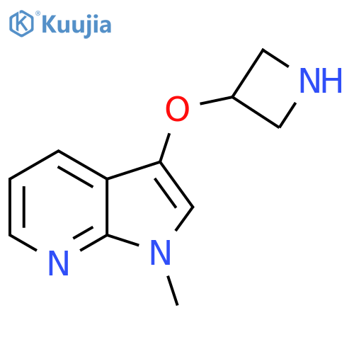 3-({1-methyl-1H-pyrrolo2,3-bpyridin-3-yl}oxy)azetidine structure