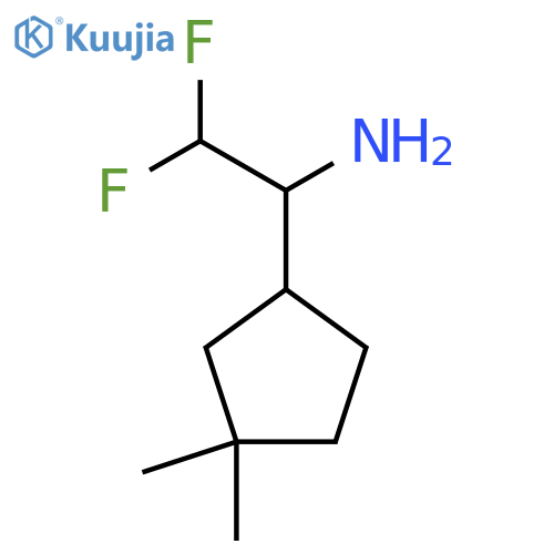 1-(3,3-dimethylcyclopentyl)-2,2-difluoroethan-1-amine structure