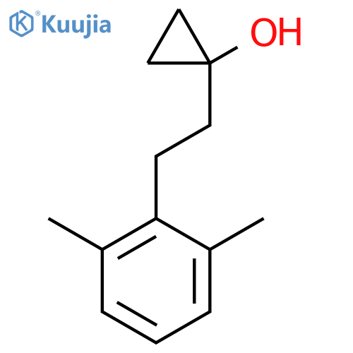1-2-(2,6-dimethylphenyl)ethylcyclopropan-1-ol structure