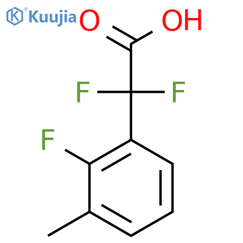 2,2-difluoro-2-(2-fluoro-3-methylphenyl)acetic acid structure