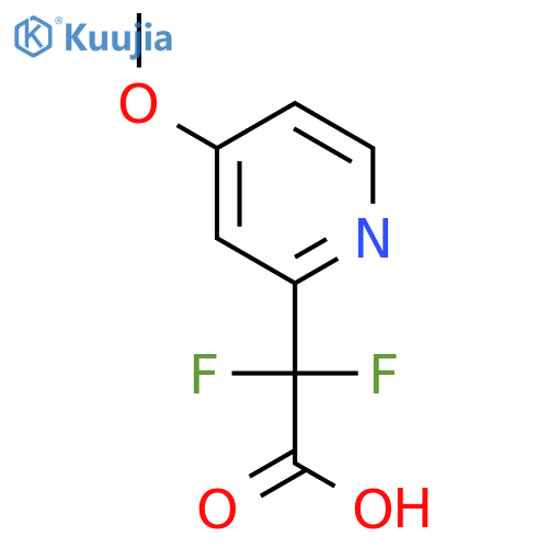2,2-difluoro-2-(4-methoxypyridin-2-yl)acetic acid structure