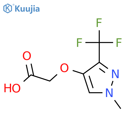 2-{1-methyl-3-(trifluoromethyl)-1H-pyrazol-4-yloxy}acetic acid structure