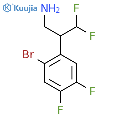 2-(2-bromo-4,5-difluorophenyl)-3,3-difluoropropan-1-amine structure