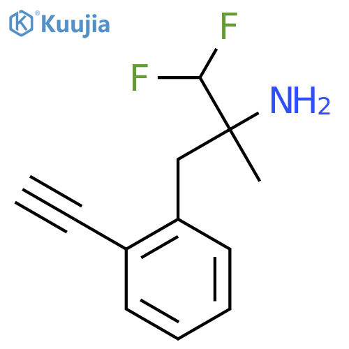 3-(2-ethynylphenyl)-1,1-difluoro-2-methylpropan-2-amine structure