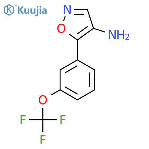 5-3-(trifluoromethoxy)phenyl-1,2-oxazol-4-amine structure