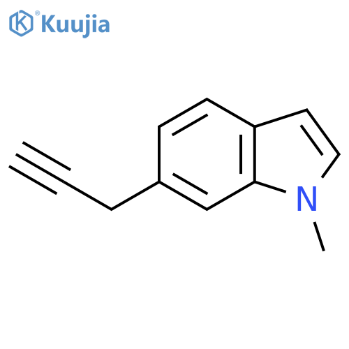 1-methyl-6-(prop-2-yn-1-yl)-1H-indole structure