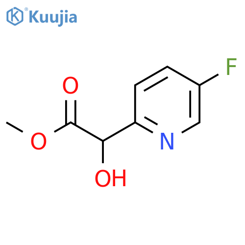 methyl 2-(5-fluoropyridin-2-yl)-2-hydroxyacetate structure