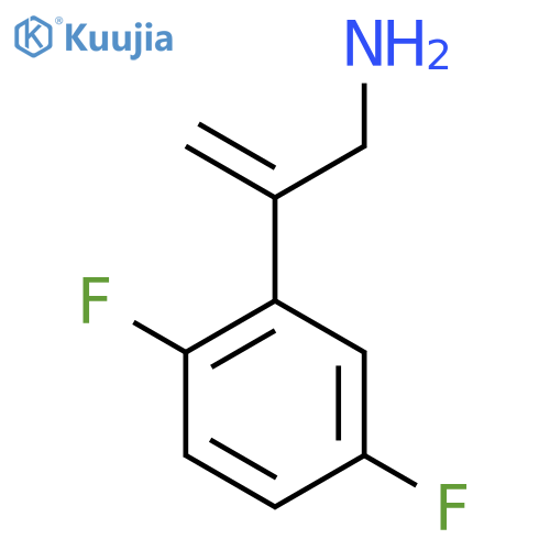 2-(2,5-difluorophenyl)prop-2-en-1-amine structure
