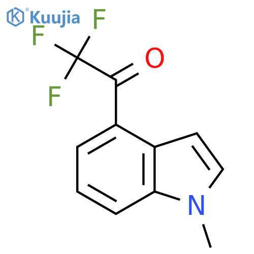 2,2,2-trifluoro-1-(1-methyl-1H-indol-4-yl)ethan-1-one structure